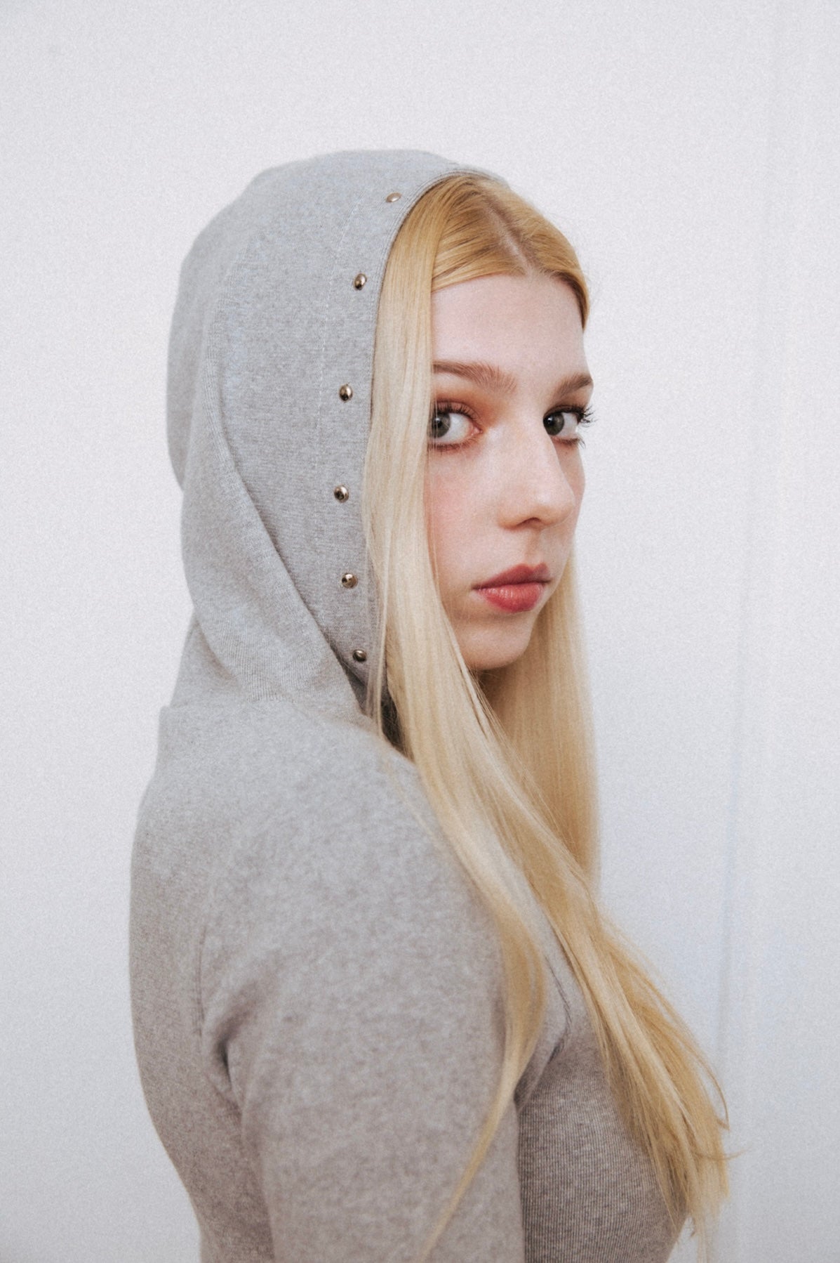 Grey Jersey Stud Dress