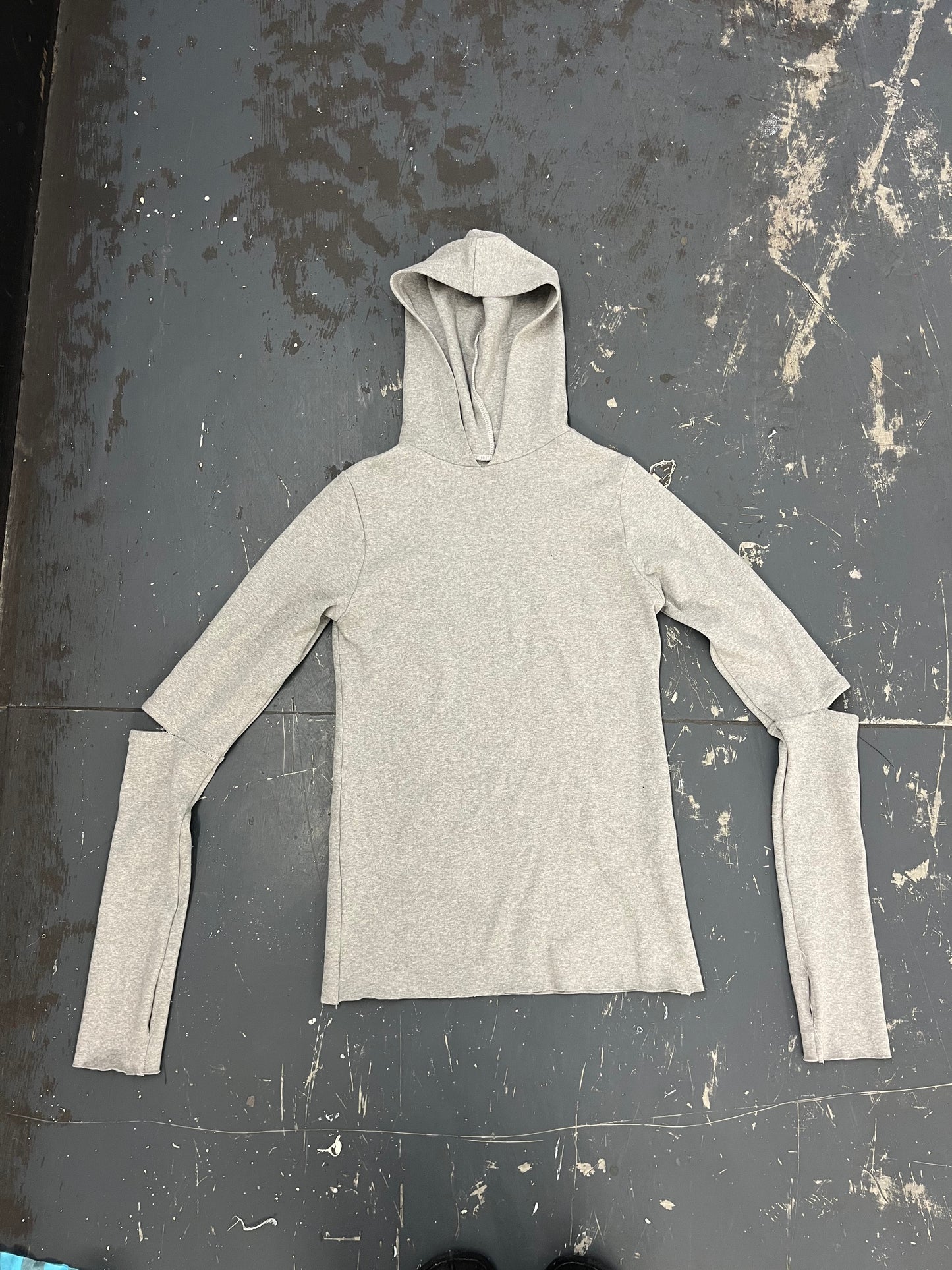 Grey Jersey Hoodie