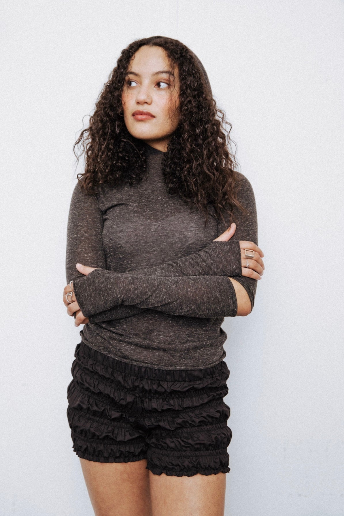 Charcoal Jersey Hoodie