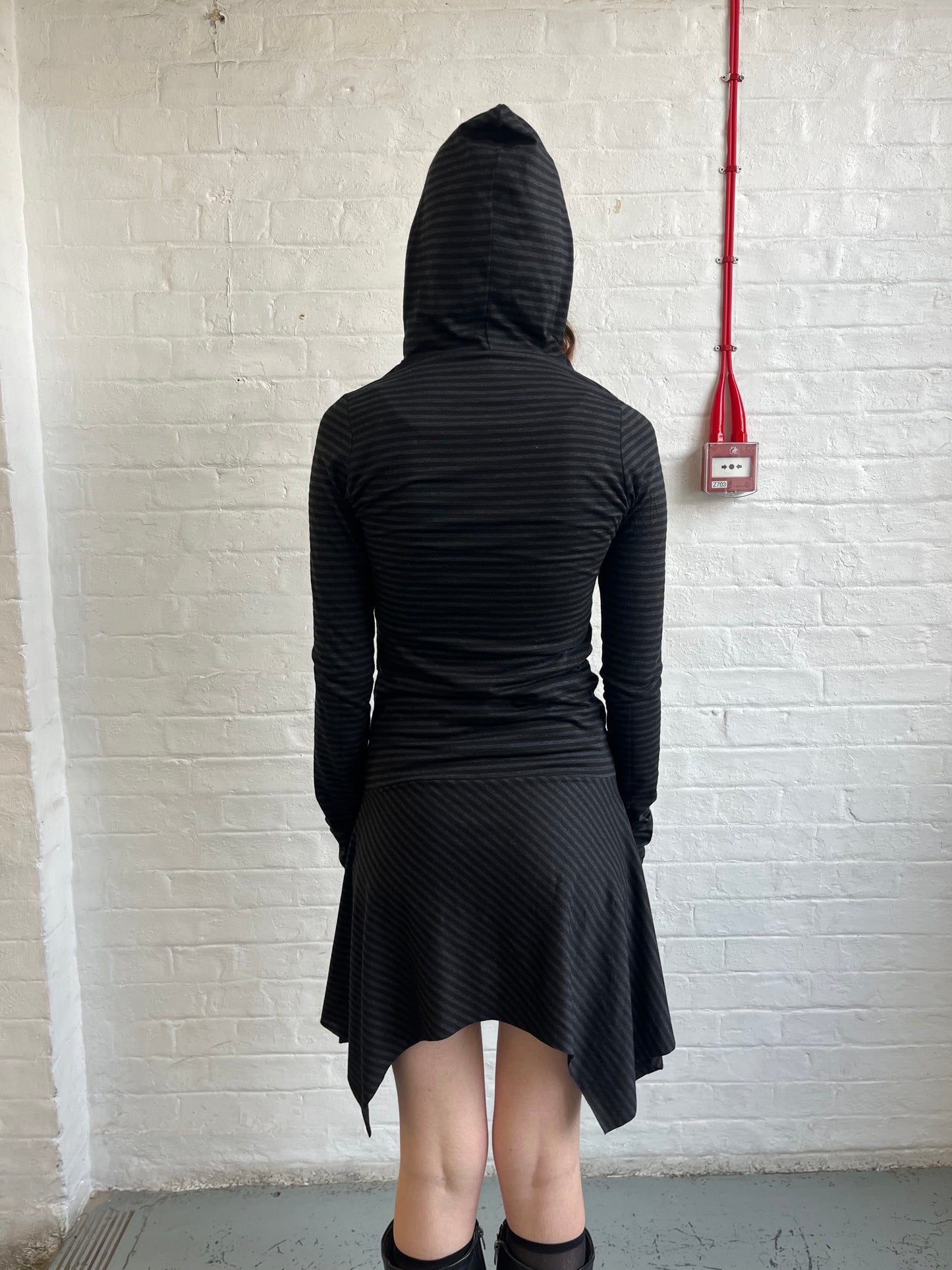 Grey & Black Stripe Dress