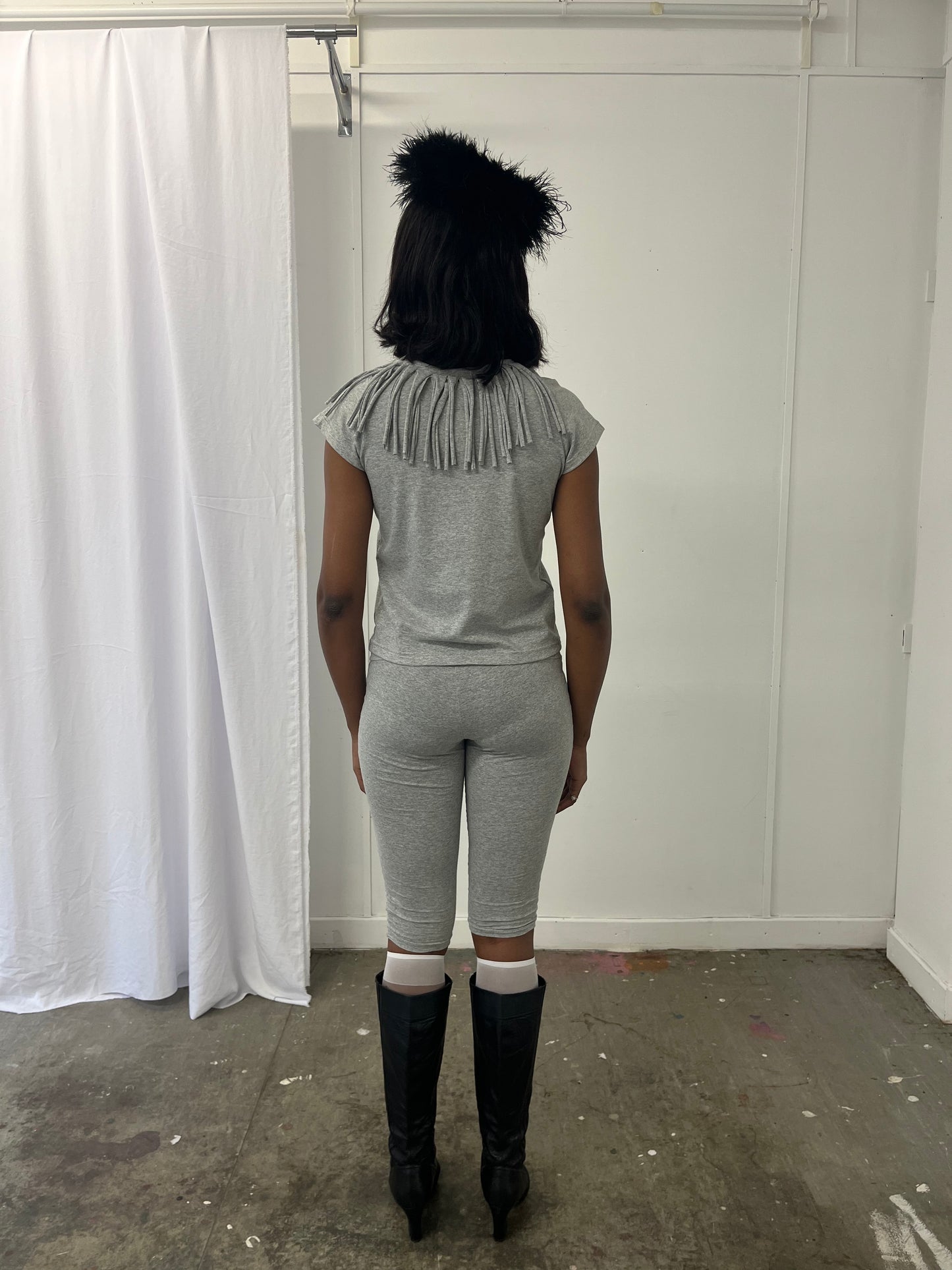 Grey Melange Short Sleeve