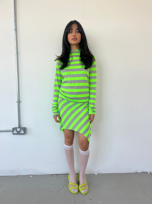 Green Stripe Dress