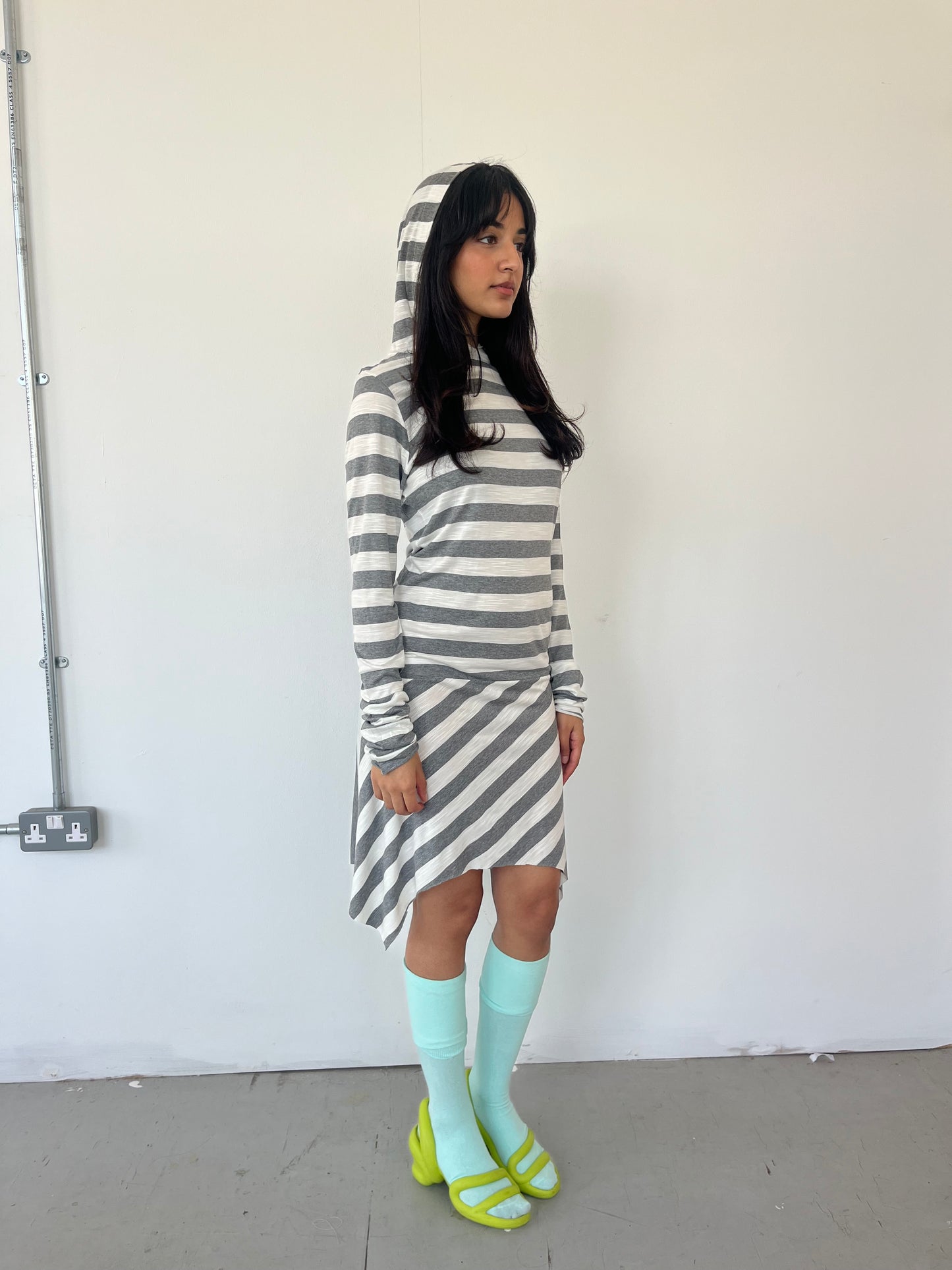 Grey Stripe Dress