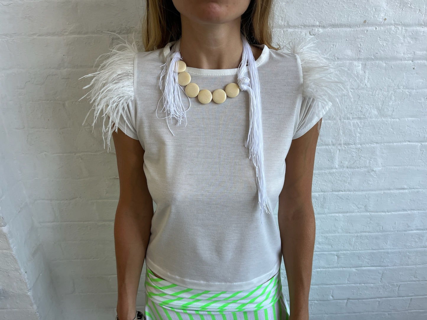 Ostrich Feather Baby Tee