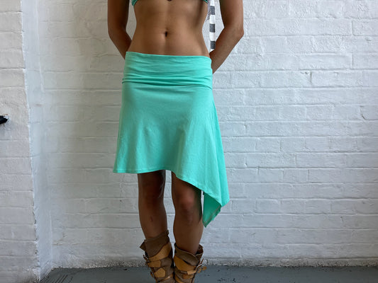 Mint Asymmetrical Skirt