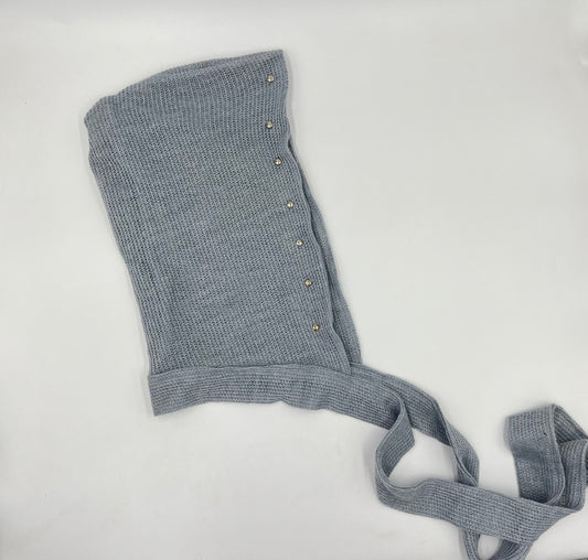 Blue Knit Bonnet